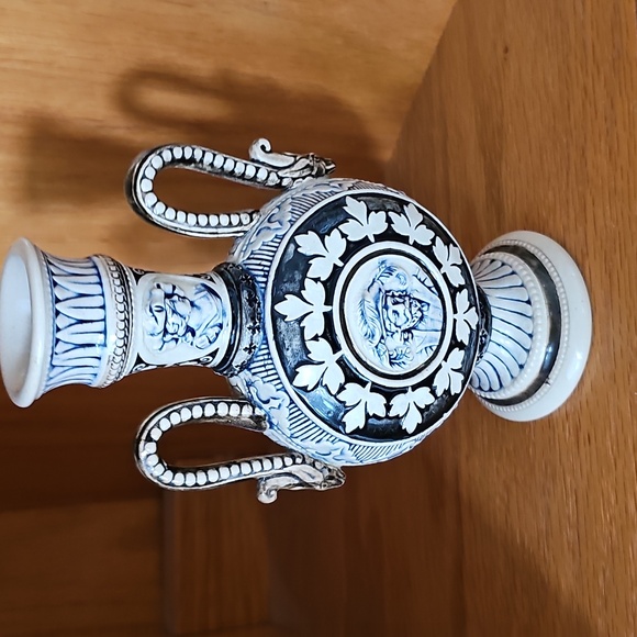 ⚱️HP⚱️Antique German Salt-Glazed Stoneware Vase 19th Century Historismus Period - Picture 9 of 15